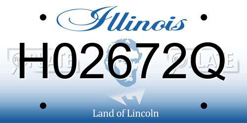 H02672Q Illinois License Plate