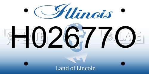H02677O Illinois License Plate