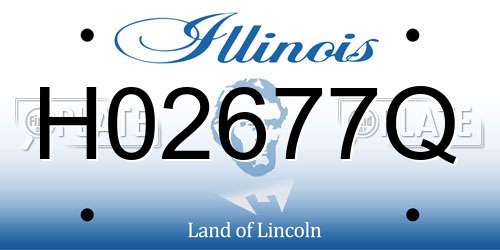 H02677Q Illinois License Plate