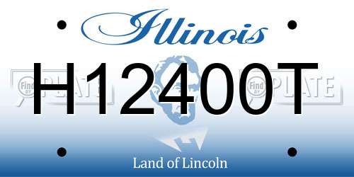 H12400T Illinois License Plate