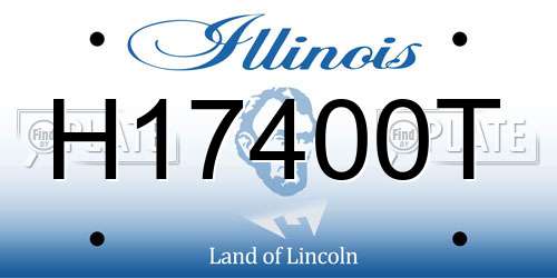 H17400T Illinois License Plate