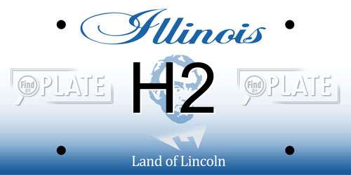 H2 Illinois License Plate