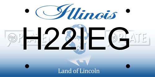 H22IEG Illinois License Plate