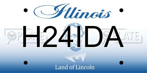 H24IDA Illinois License Plate