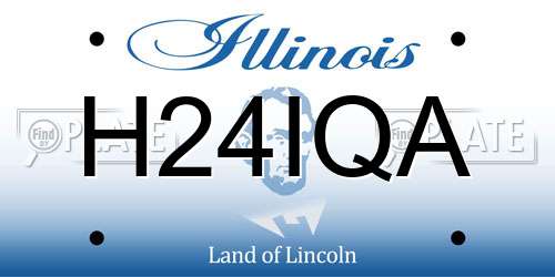 H24IQA Illinois License Plate