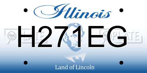H271EG Illinois License Plate