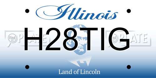H28TIG Illinois License Plate
