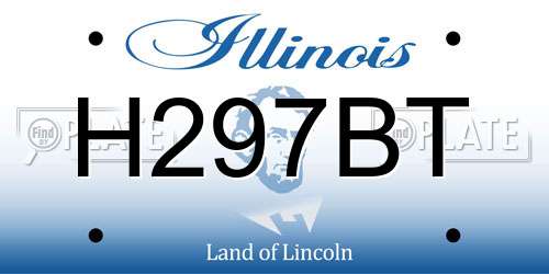 H297BT Illinois License Plate