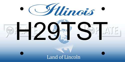 H29TST Illinois License Plate