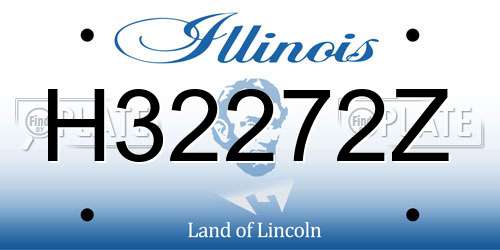 H32272Z Illinois License Plate