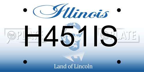 H451IS Illinois License Plate