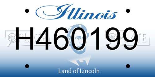 H460199 Illinois License Plate