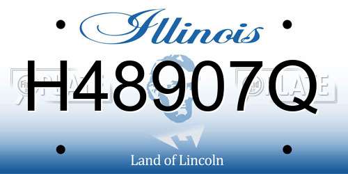 H48907Q Illinois License Plate