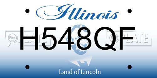 H548QF Illinois License Plate