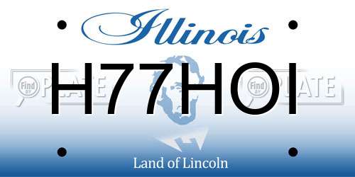 H77HOI Illinois License Plate