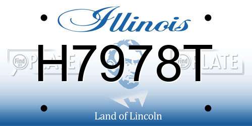 H7978T Illinois License Plate