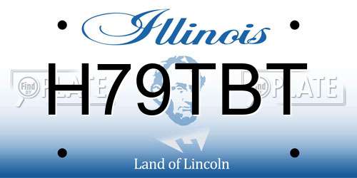 H79TBT Illinois License Plate
