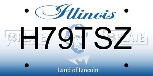 H79TSZ Illinois License Plate