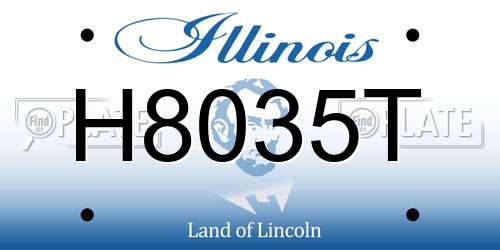 H8035T Illinois License Plate