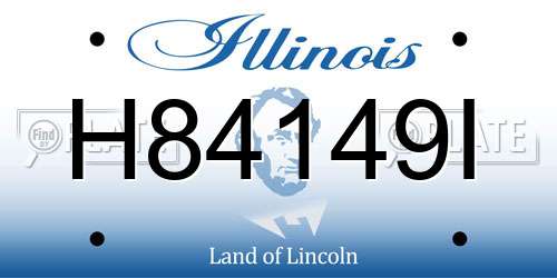 H84149I Illinois License Plate