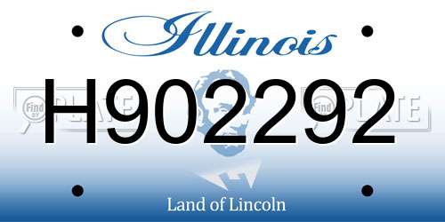 H902292 Illinois License Plate