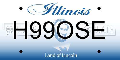 H99OSE Illinois License Plate