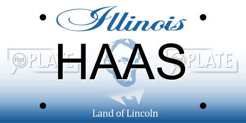 HAAS Illinois License Plate