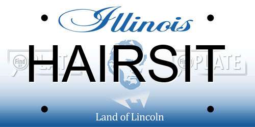 HAIRSIT Illinois License Plate