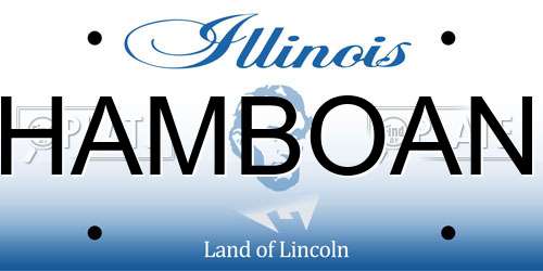 HAMBOAN Illinois License Plate