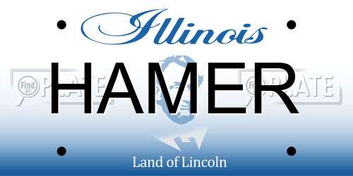 HAMER Illinois License Plate