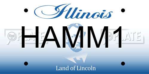 HAMM1 Illinois License Plate