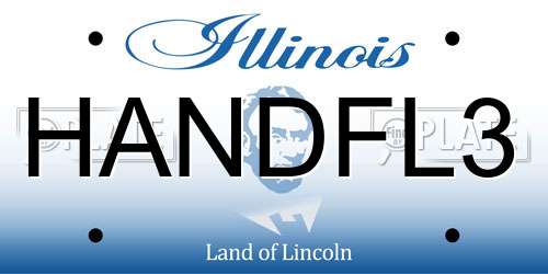 HANDFL3 Illinois License Plate