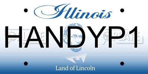 HANDYP1 Illinois License Plate