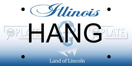 HANG Illinois License Plate