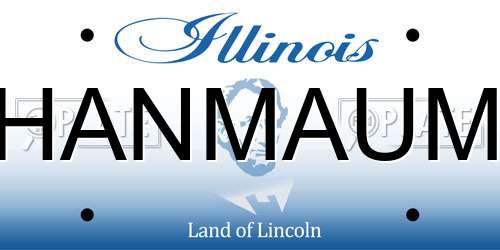 HANMAUM Illinois License Plate