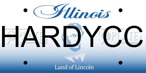 HARDYCC Illinois License Plate