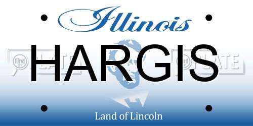HARGIS Illinois License Plate