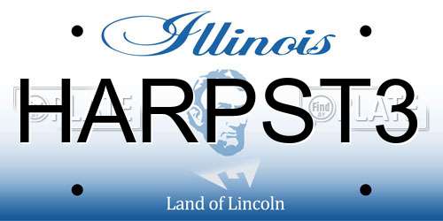 HARPST3 Illinois License Plate