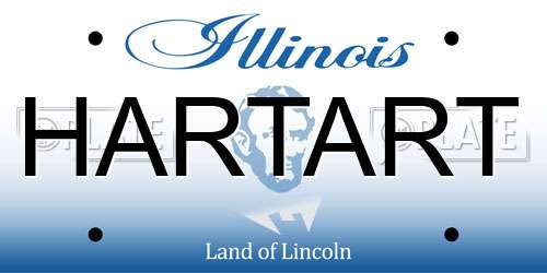 HARTART Illinois License Plate