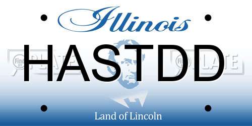 HASTDD Illinois License Plate