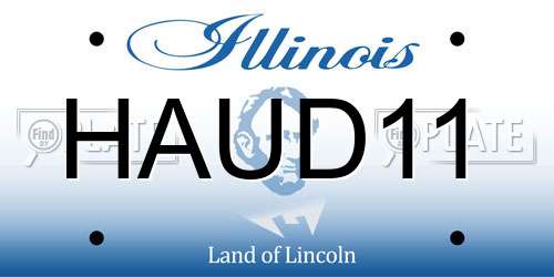 HAUD11 Illinois License Plate