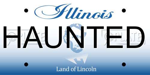 HAUNTED Illinois License Plate