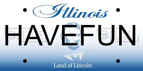 HAVEFUN Illinois License Plate