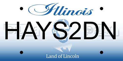HAYS2DN Illinois License Plate