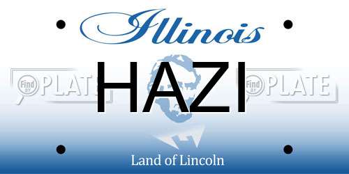 HAZI Illinois License Plate