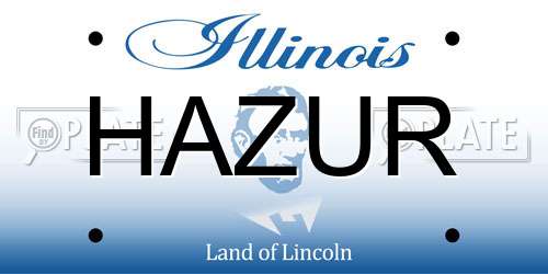 HAZUR Illinois License Plate
