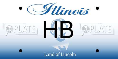 HB Illinois License Plate