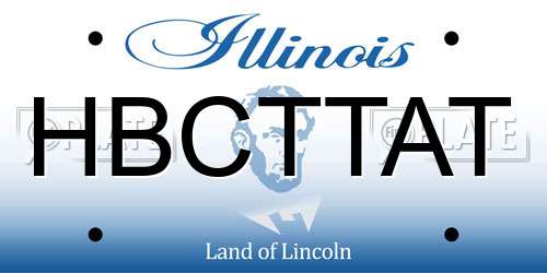 HBCTTAT Illinois License Plate