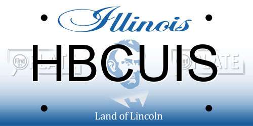 HBCUIS Illinois License Plate