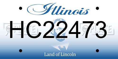 HC22473 Illinois License Plate